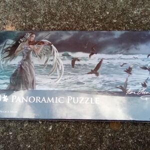 Panoramic Sea Violinist Puzzle - Blue Panoramic Puzzle
